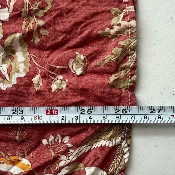 Shop the Mint Making Moves Mauve Pink Floral Print Chiffon Blouse Sz M - Picture 16 of 16